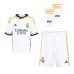 Fotballdrakt Barn Real Madrid David Alaba #4 Hjemmedraktsett 2023-24 Kortermet (+ Korte bukser)